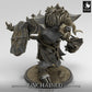 Photo de produit Tabletop 28mm Lord of the Print (LotP) 0 : Miniature Tabletop : Minotaure Warlord, Minotaurus Kriegsfürst, briseur de bouclier hurlant avec marteau de guerre (24_05_G1)