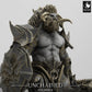Image du produit Tabletop 28mm Lord of the Print (LotP) 0 : Figurine fantastique : Homme-lion guerrier bestial avec hache et bouclier rond, champion et leader (24_05_G3)