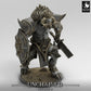 Photo de produit Tabletop 28mm Lord of the Print (LotP) 0 : Figurine fantastique : Guerrier Minotaure avec bouclier et grande épée, Guerrier Minotaure, Berserker du Chaos (24_05_G4)