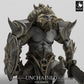 Photo de produit Tabletop 28mm Lord of the Print (LotP) 0 : Figurine Fantasy : Guerrier Minotaure avec bouclier et épée à deux mains, Guerrier Minotaure, Berserker du Chaos (24_05_G4)