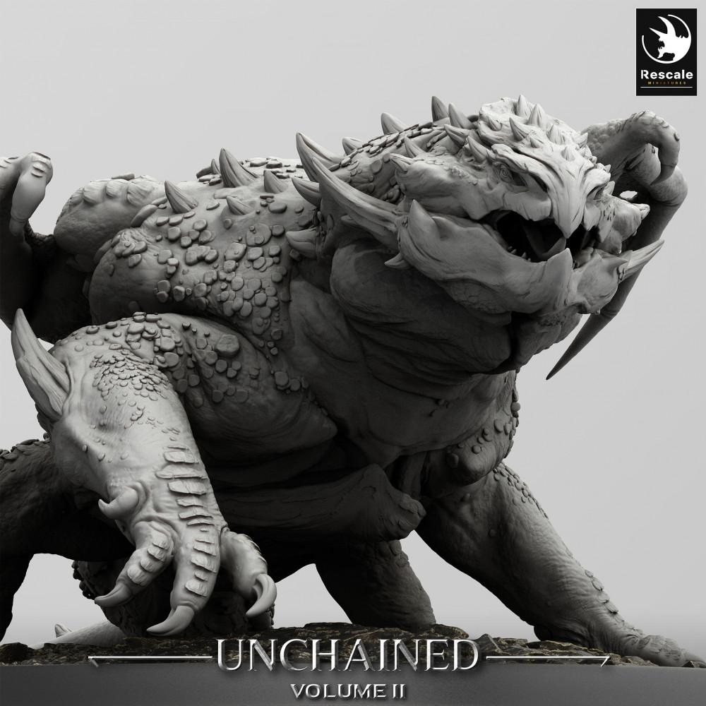 Produktfoto Tabletop 28mm Lord of the Print (LotP) 0: Tabletop Miniatur: Vulkan-Drache, Wyvern, Drachenbestie - Volcanic Dragon (24_05_K2)