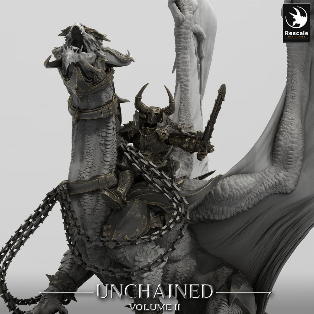 Photo de produit Tabletop 28mm Lord of the Print (LotP) 0 : Miniature Tabletop : Dragon de guerre avec cavalier, Wyrm monstre géant, Dragon de guerre (24_05_J1)