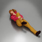 Diorama modélisme photo produit 12 : Femme allongée avec mini-veste tenant un genou blessé - Miniature diorama (Ref Nr. A87)