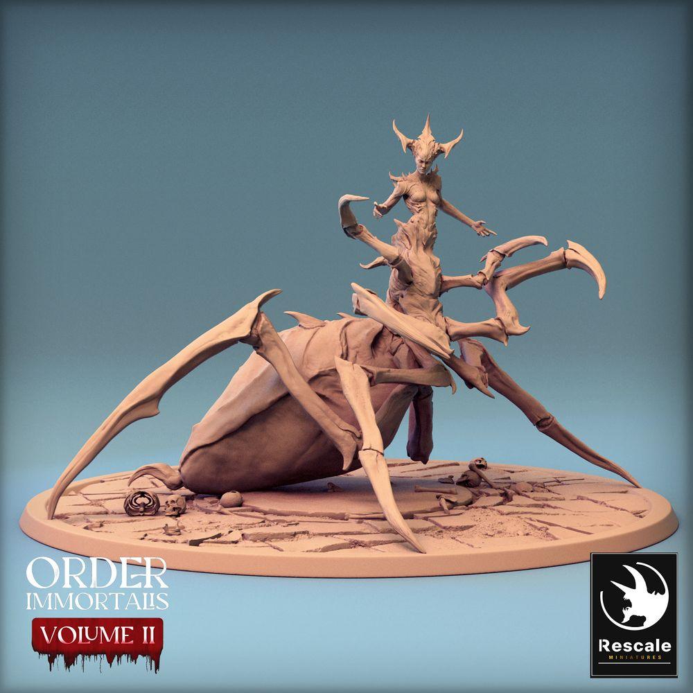 Photo de produit Tabletop 28mm Lord of the Print (LotP) 0 : Miniature Tabletop : Immortalis Reine Araignée, Reine des Araignées, Matriarche Arachnide, Monstre Boss (24_02_H2)