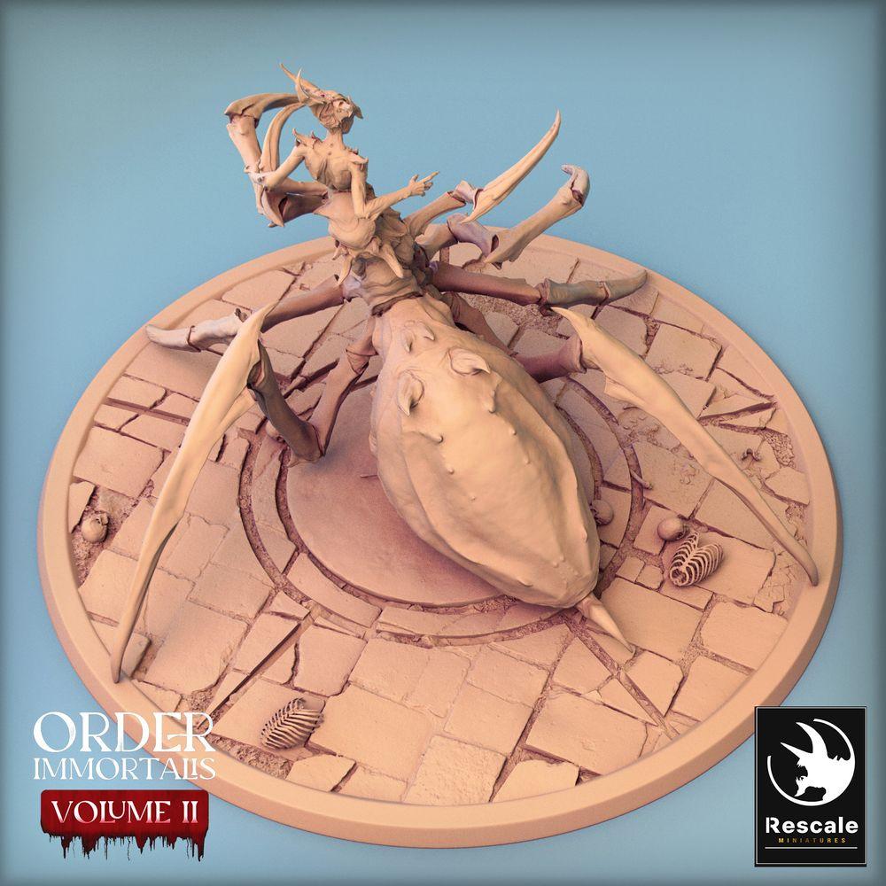 Photo de produit Tabletop 28mm Lord of the Print (LotP) 0 : Miniature Tabletop : Immortalis Reine Araignée, Reine des Araignées, Matriarche Arachnide, Monstre Boss (24_02_H2)