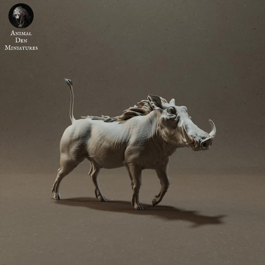 Photo de produit figurine animale Animal Den Miniatures 0 : animal sauvage, figurine animale : phacochère (23_03_09)