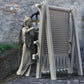 Photo du produit figurine historique médiévale échelle 75mm The Printing Goes Ever On (TPGEO) 0 : Figurines de chevaliers médiévaux villageois tisserande - modèles 75mm - ville médiévale