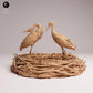 Photo du produit Tabletop 28mm Lord of the Print (LotP) 2 : figurine animale d’oiseau : cigogne blanche - en parade nuptiale (26_07_09)