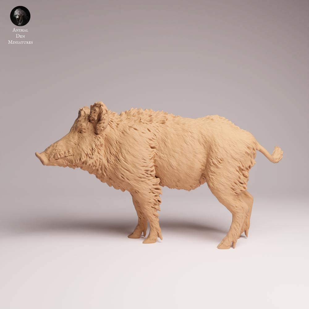 Photo du produit Tabletop 28mm Lord of the Print (LotP) 0 : animal sauvage, figurine animale : sanglier (26_07_08)