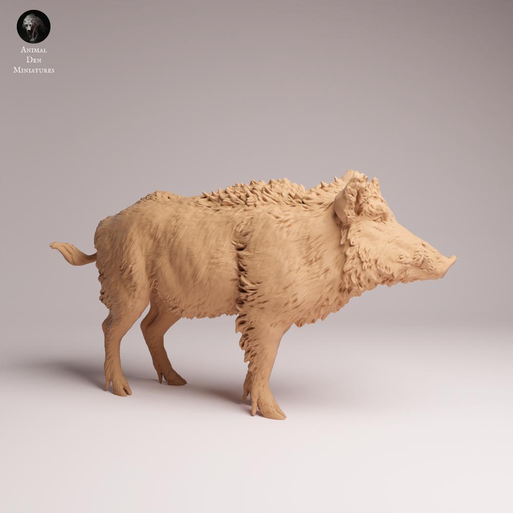 Photo du produit Tabletop 28mm Lord of the Print (LotP) 1 : figurine d’animal sauvage : sanglier (26_07_08)