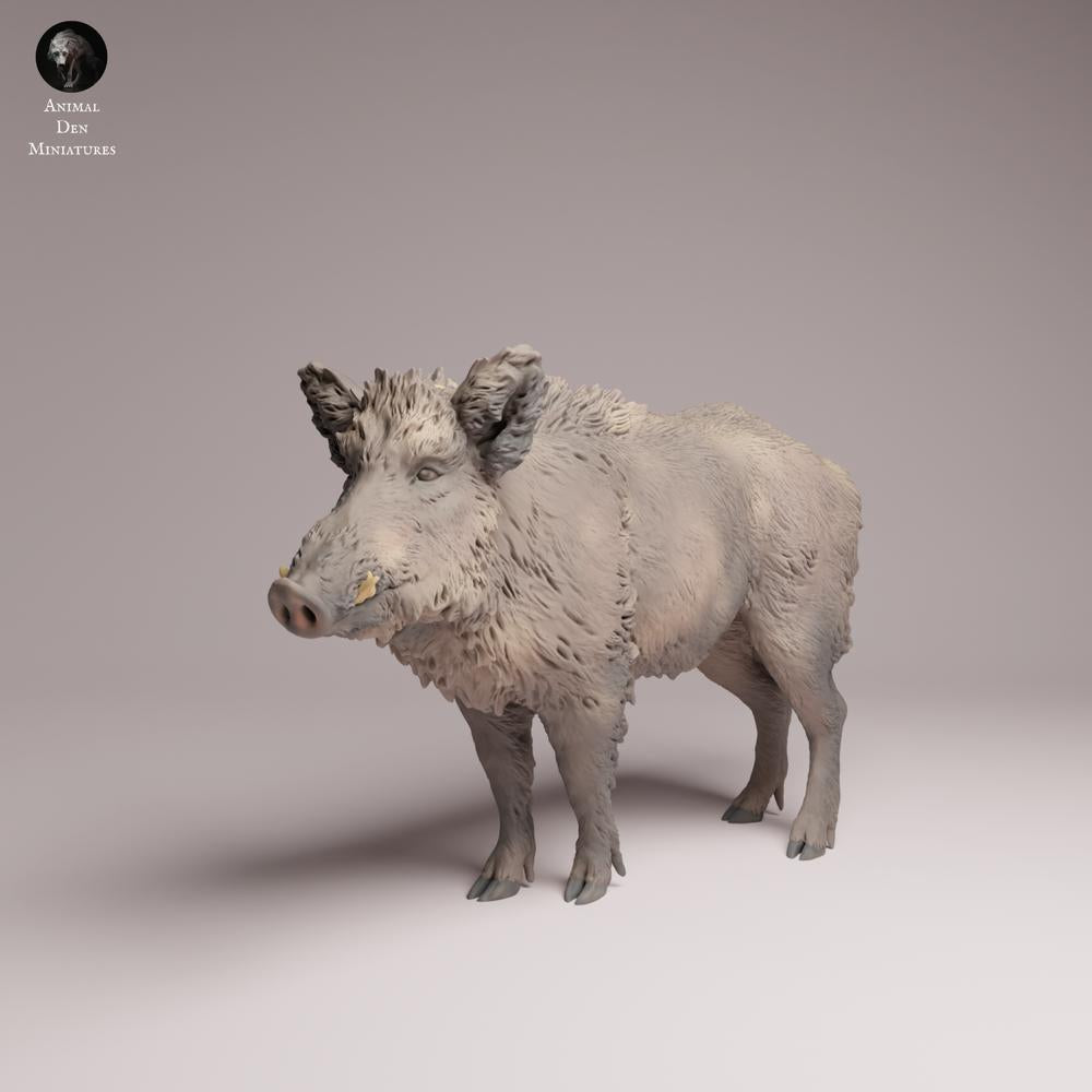 Photo du produit Tabletop 28mm Lord of the Print (LotP) 3 : figurine d’animal sauvage : sanglier (26_07_08)
