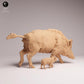 Photo du produit Tabletop 28mm Lord of the Print (LotP) 1: figurine d’animal sauvage : laie avec marcassin (26_07_07)
