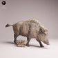 Photo du produit Tabletop 28mm Lord of the Print (LotP) 3 : figurine d’animal sauvage : laie et son marcassin (26_07_07)