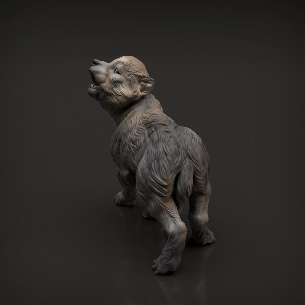 Photo produit figurine animale Animal Den Miniatures 2 : figurine d’animal sauvage : louveteau (22_04_03)