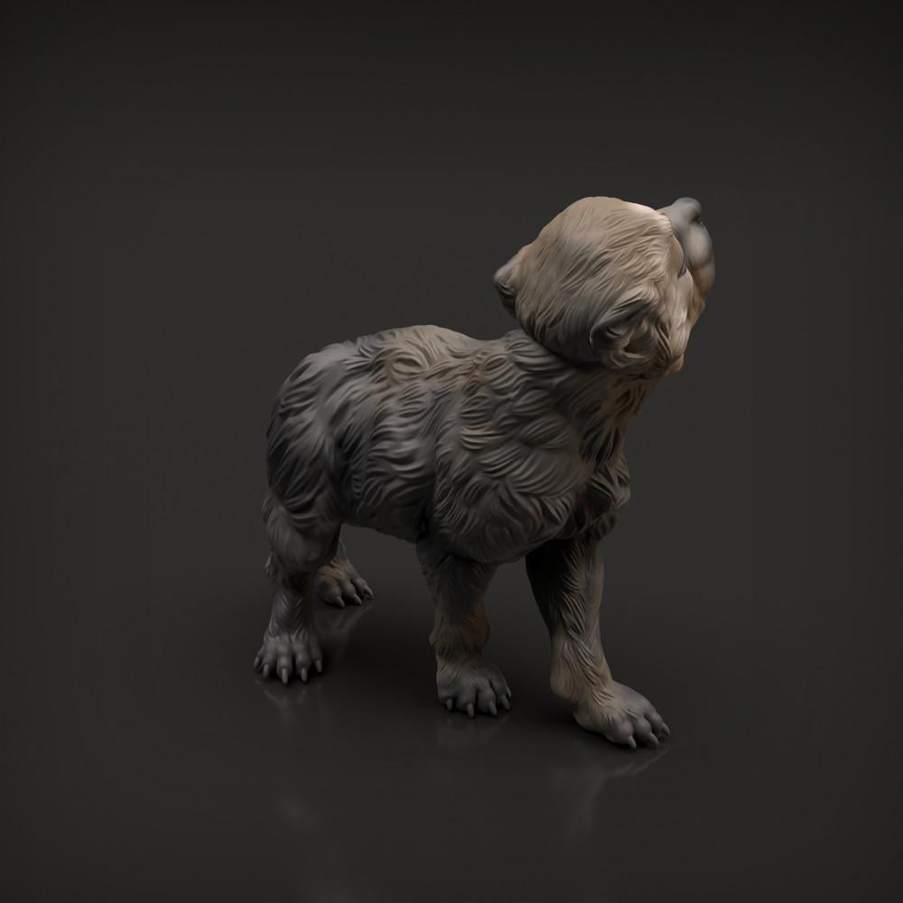 Photo du produit figurine animale Animal Den Miniatures 4 : figurine d’animal sauvage : louveteau (22_04_03)