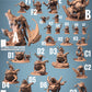 Croaker Rider - Croaker sur Toad - Fish People Warrior (D1)
