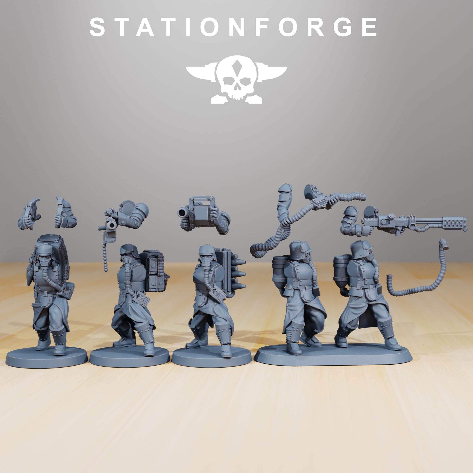 Photo du produit Minis de table 28mm Stationforge : Escouade blindée