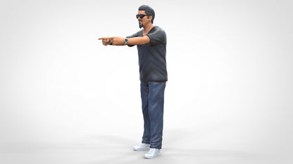 Photo du produit Diorama et modélisme figurine miniature : homme avec lunettes de soleil