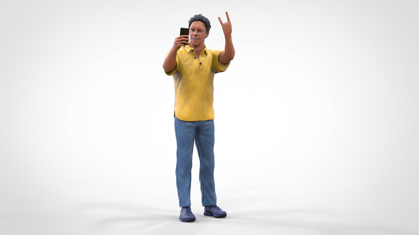 Photo du produit Diorama et modélisme Figurine miniature : Fan masculin
