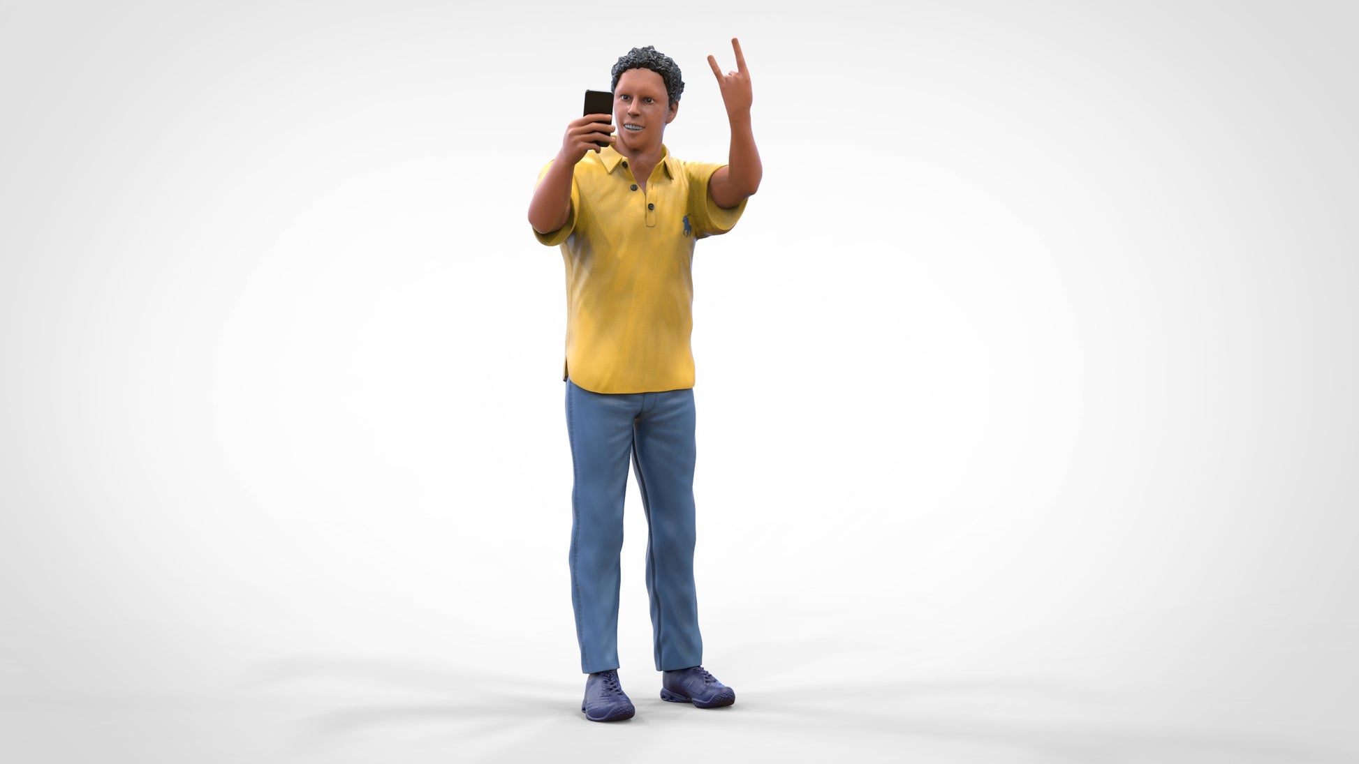 Photo du produit Diorama et modélisme Figurine miniature : Fan masculin