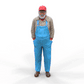 Photo du produit Diorama et modélisme Figurine miniature : Vieil homme avec chapeau