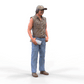 Photo du produit Diorama et modélisme Figurine miniature : Homme avec un journal