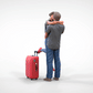 Photo du produit diorama et modélisme figurine miniature : Couple avec valise - Au revoir d'un couple amoureux en voyage