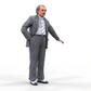 Photo du produit Diorama et modélisme Figurine miniature : Homme en costume et cravate