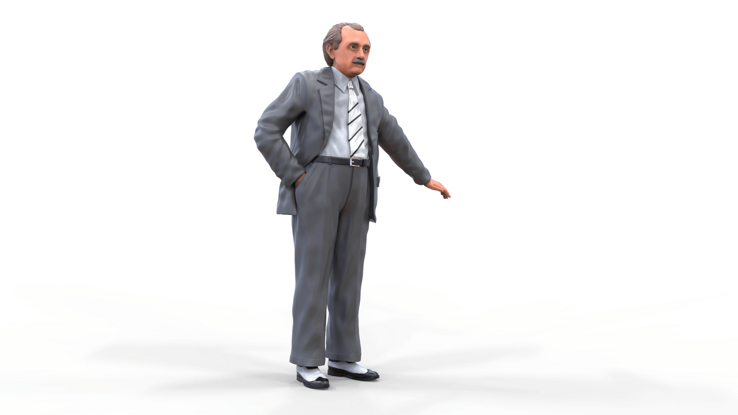 Photo du produit Diorama et modélisme Figurine miniature : Homme en costume et cravate