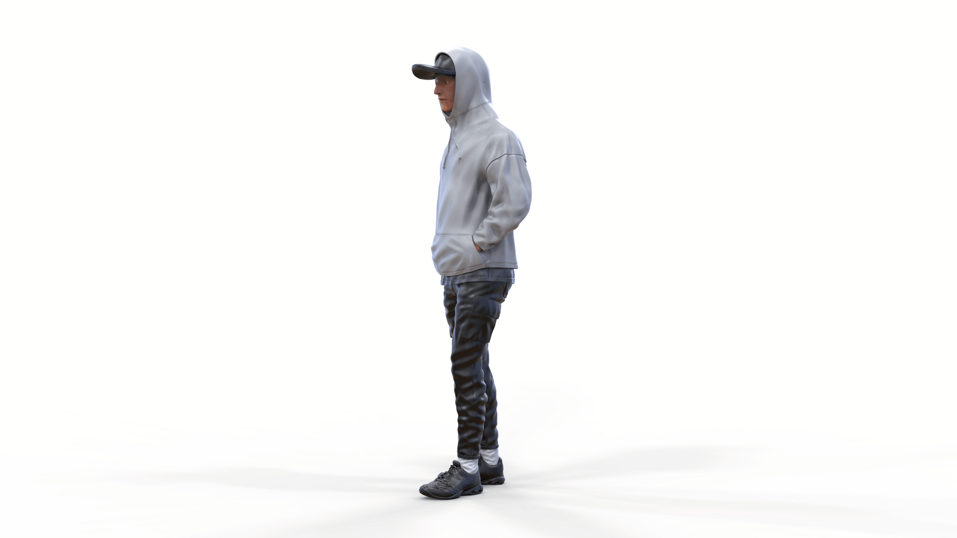 Photo du produit Diorama et modélisme Figurine miniature : Homme avec un hoodie