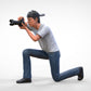 Photo du produit Diorama et modélisme Figurine miniature : Ensemble de reporters, 6 figurines