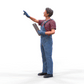 Photo du produit Diorama et modélisme Figurine miniature : Mécanicien avec clipboard