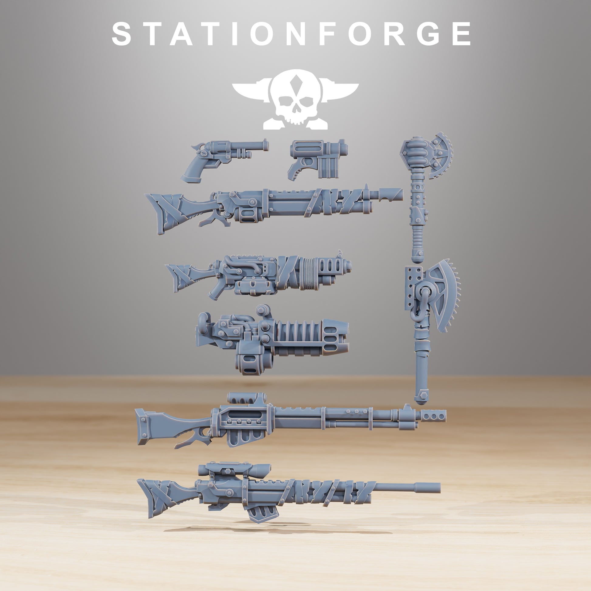 Photo du produit 28mm Tabletop Minis Stationforge : Kit de construction Rangers