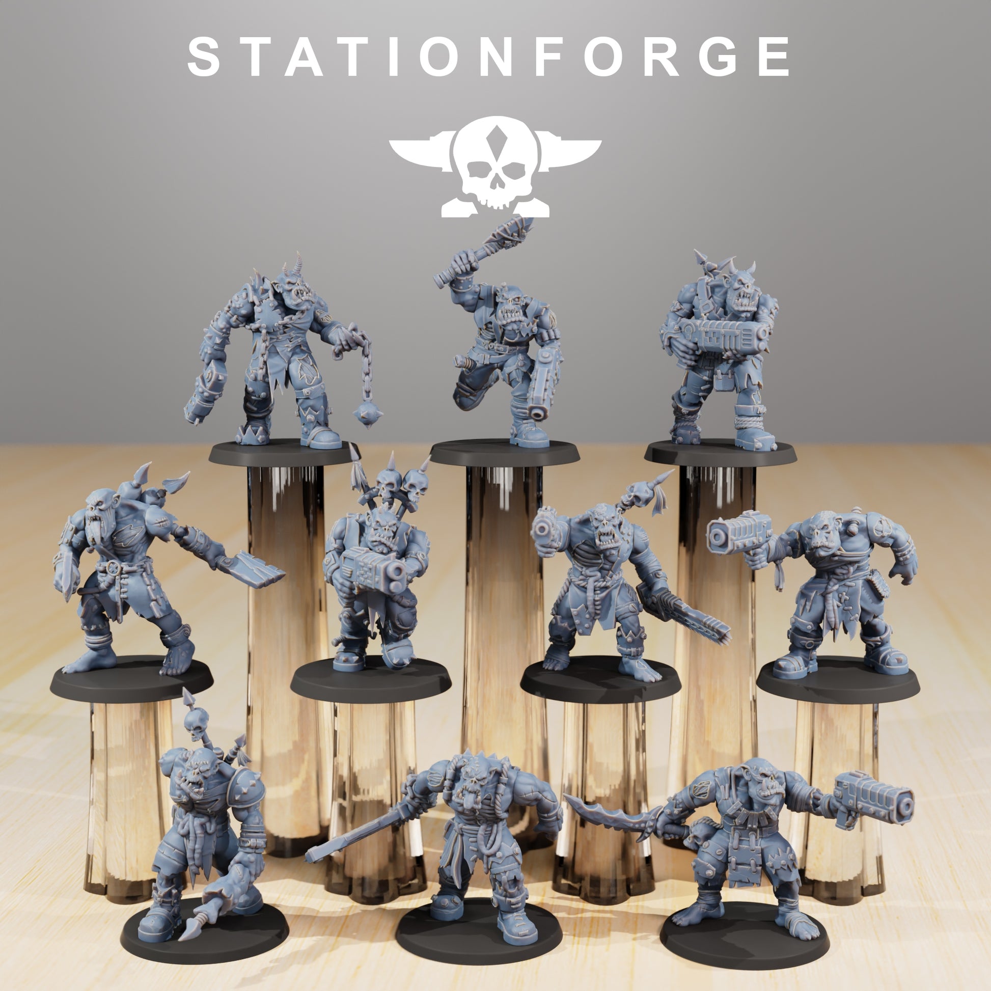 Photo du produit 28mm Tabletop Minis Stationforge : Plague Spreadaz