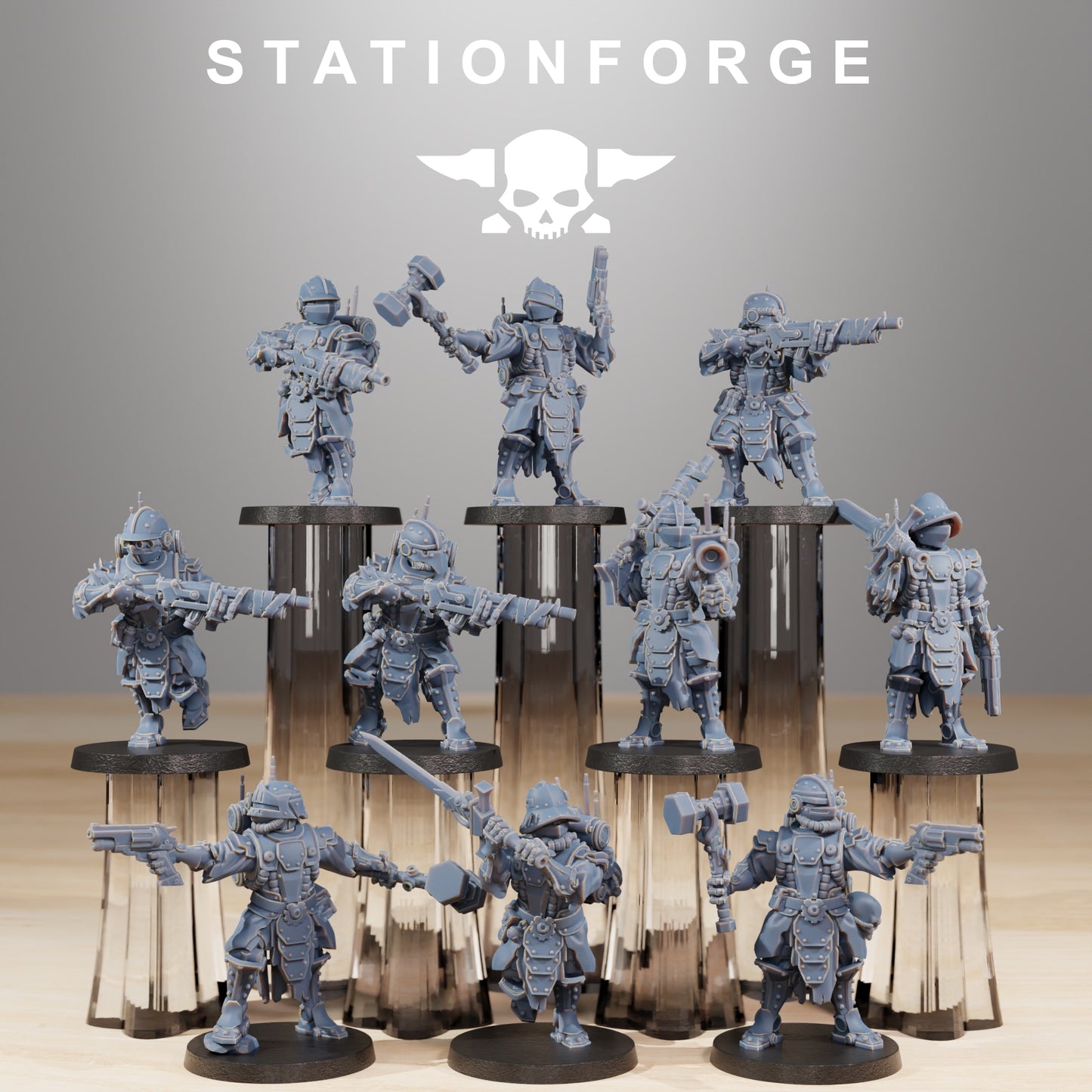 Produktfoto 28mm Tabletop Minis Stationforge: Frontliners Infantry