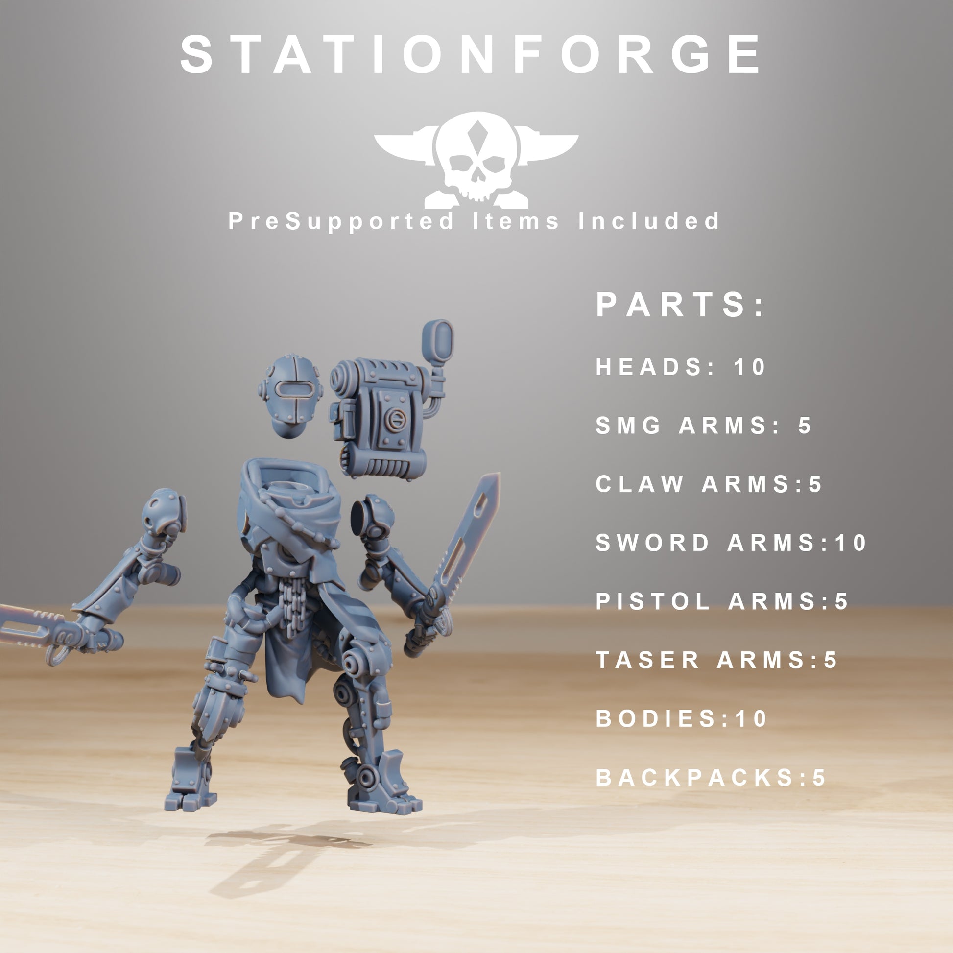 Photo de produit 28mm Tabletop Minis Stationforge : Junkbots