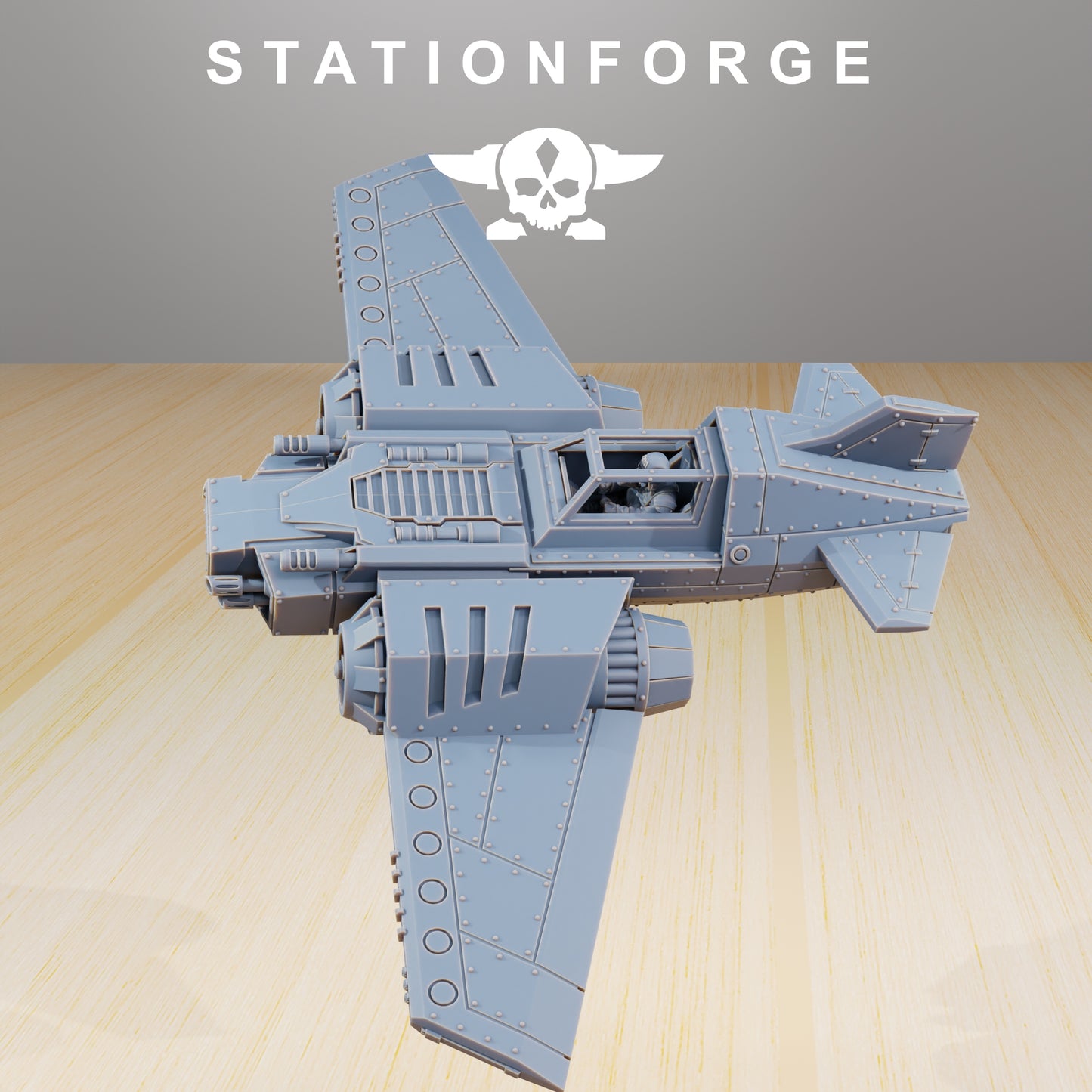 Photo du produit 28mm Tabletop Minis Stationforge : Avion de chasse