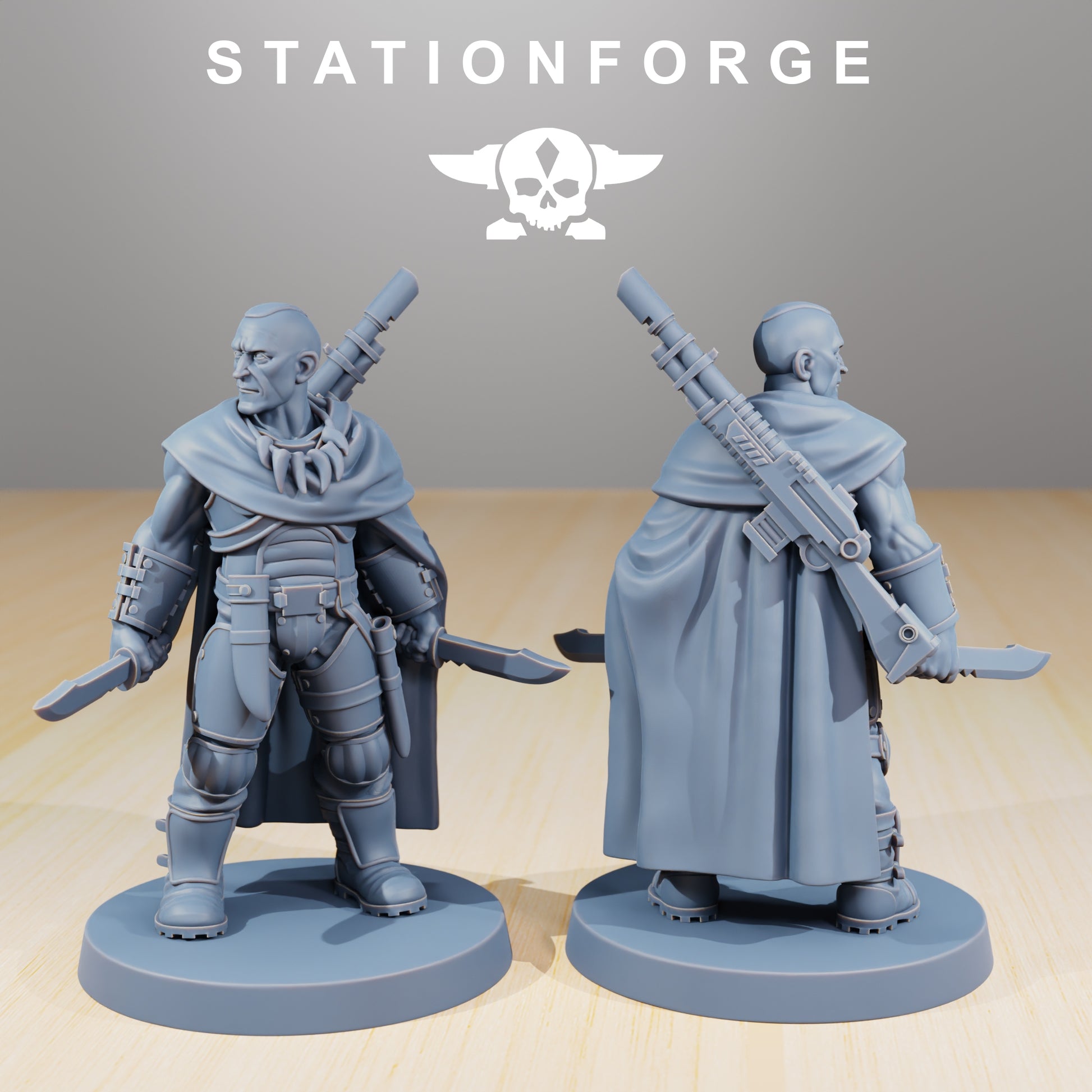 Photo du produit 28mm Tabletop Minis Stationforge : Chasseurs Orkaz