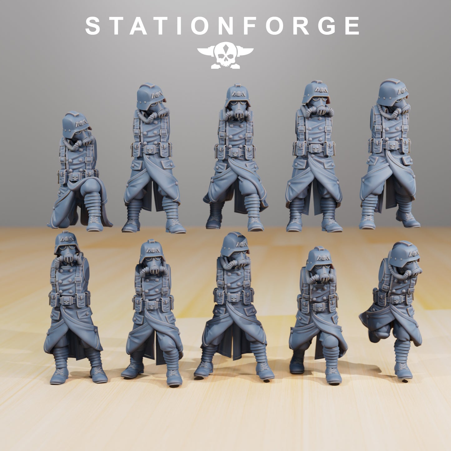 Photo du produit 28mm Tabletop Minis Stationforge : Constructeur d'infanterie