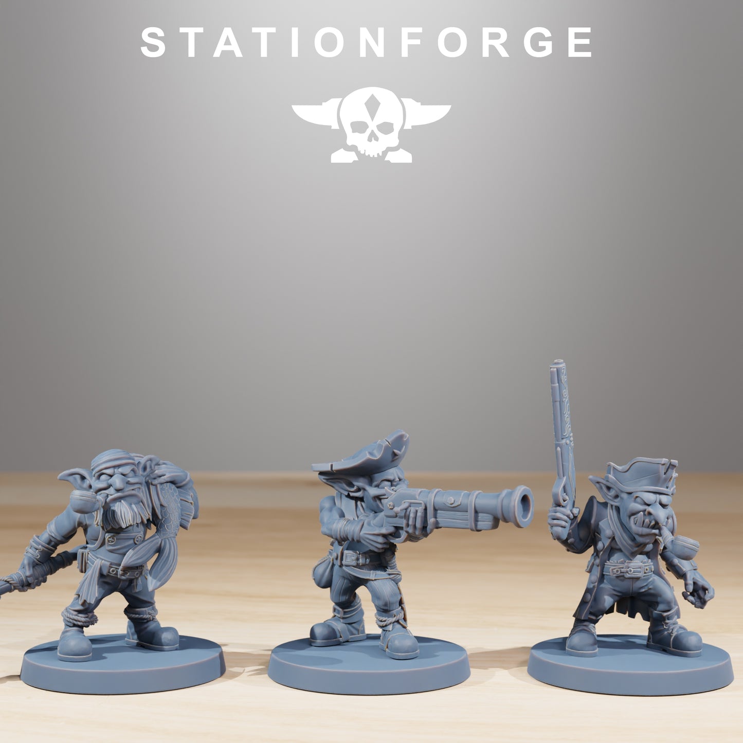 Photo du produit 28mm Tabletop Minis Stationforge : Pirates Gobs
