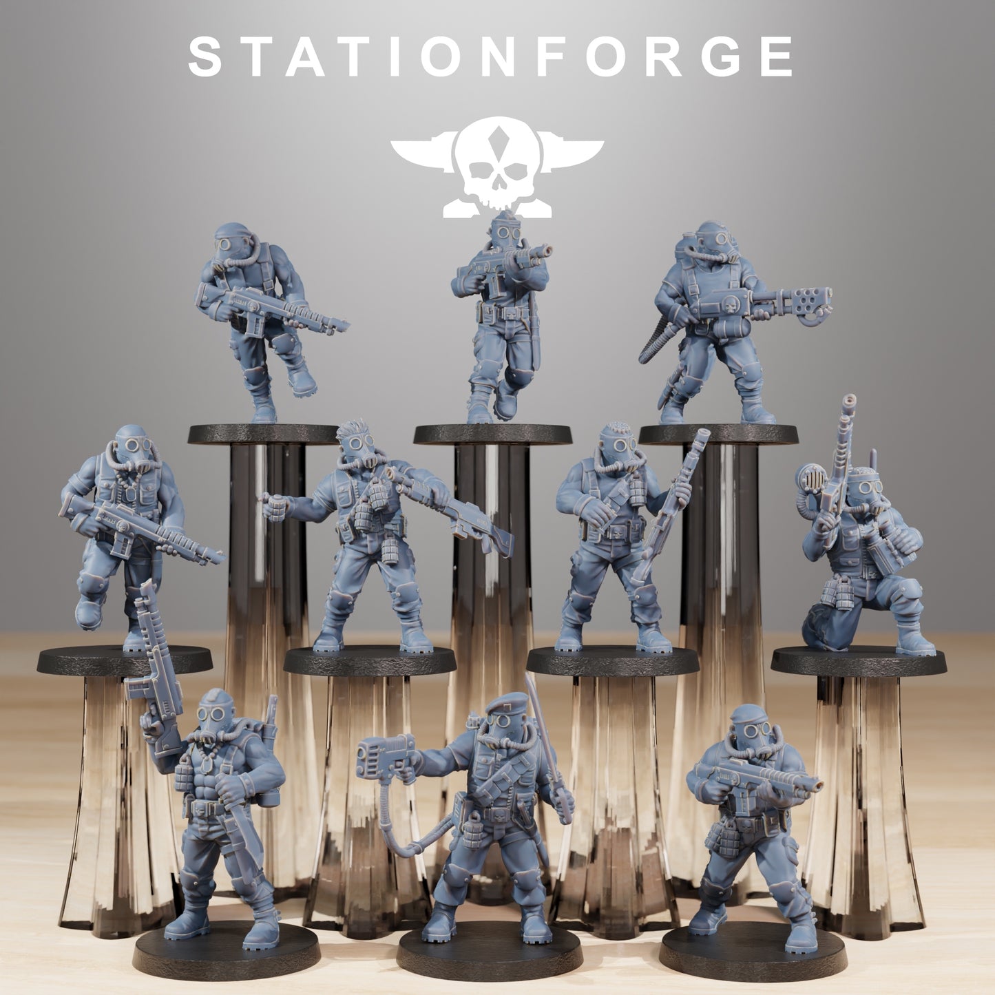 Produktfoto 28mm Tabletop Minis Stationforge: Jungle Fighters
