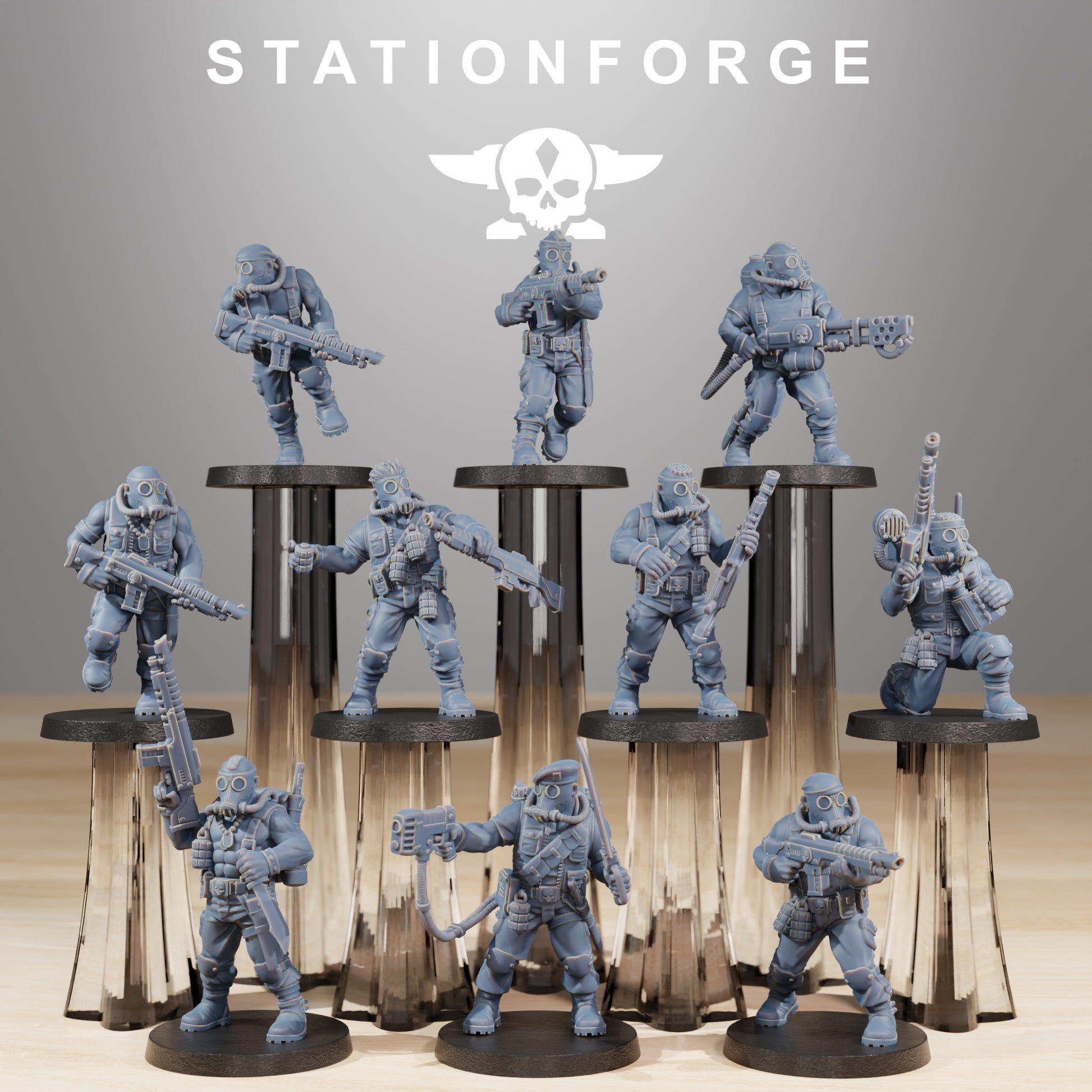 Produktfoto 28mm Tabletop Minis Stationforge: Jungle Fighters