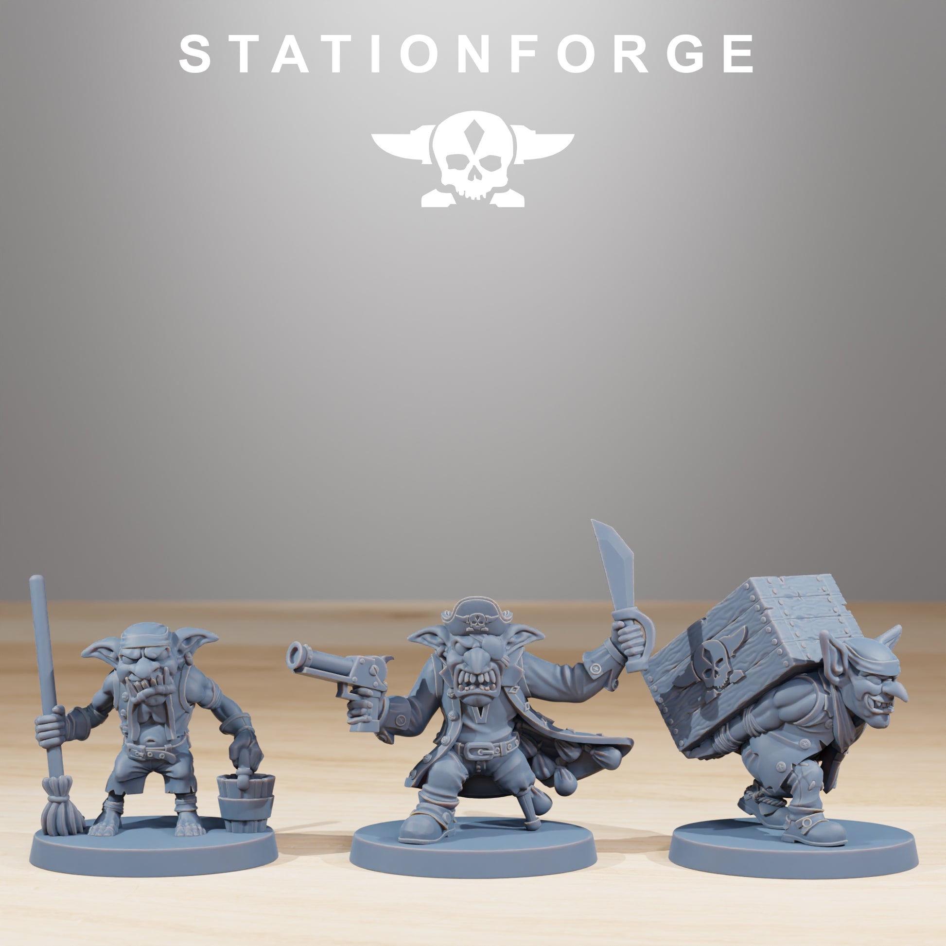 Photo du produit 28mm Tabletop Minis Stationforge : Pirates Gobs