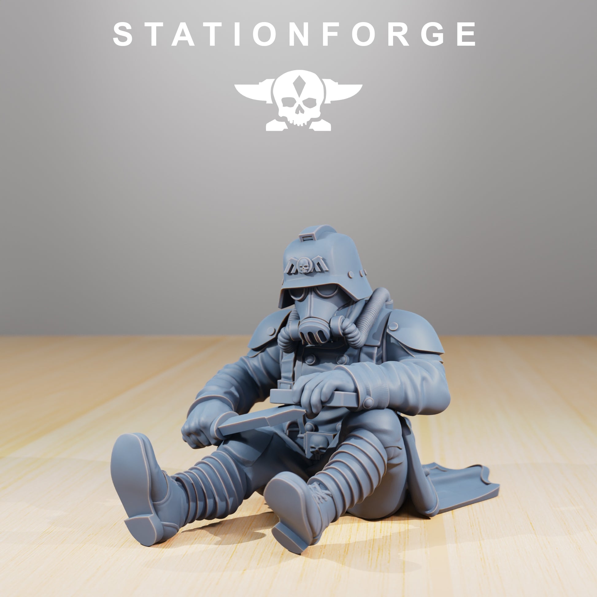 Photo du produit 28mm Tabletop Minis Stationforge : Camarades au feu de camp
