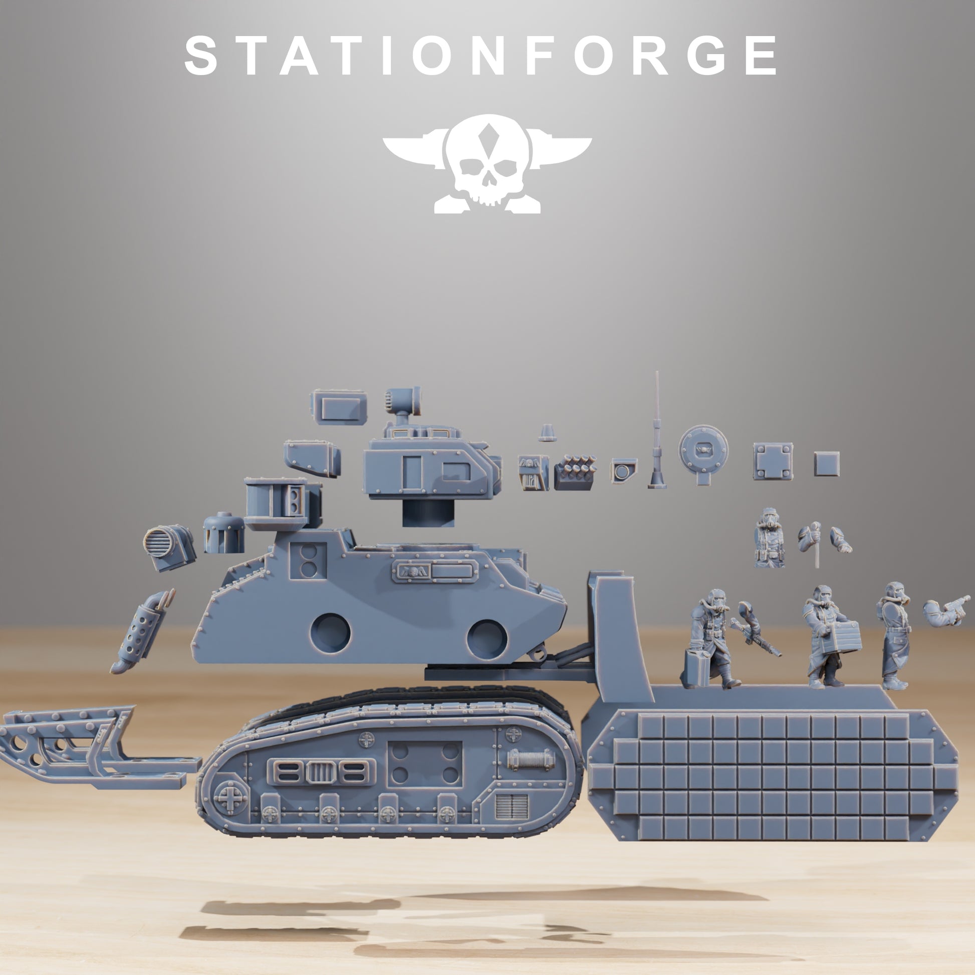 Photo du produit 28mm Tabletop Minis Stationforge : Char léger