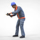 Photo produit diorama et modélisme figurine miniature : ensemble de travailleurs, 8 figurines