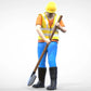 Photo produit diorama et modélisme figurine miniature : ensemble de travailleurs, 8 figurines