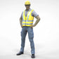 Photo produit diorama et modélisme figurine miniature : ensemble de travailleurs, 8 figurines