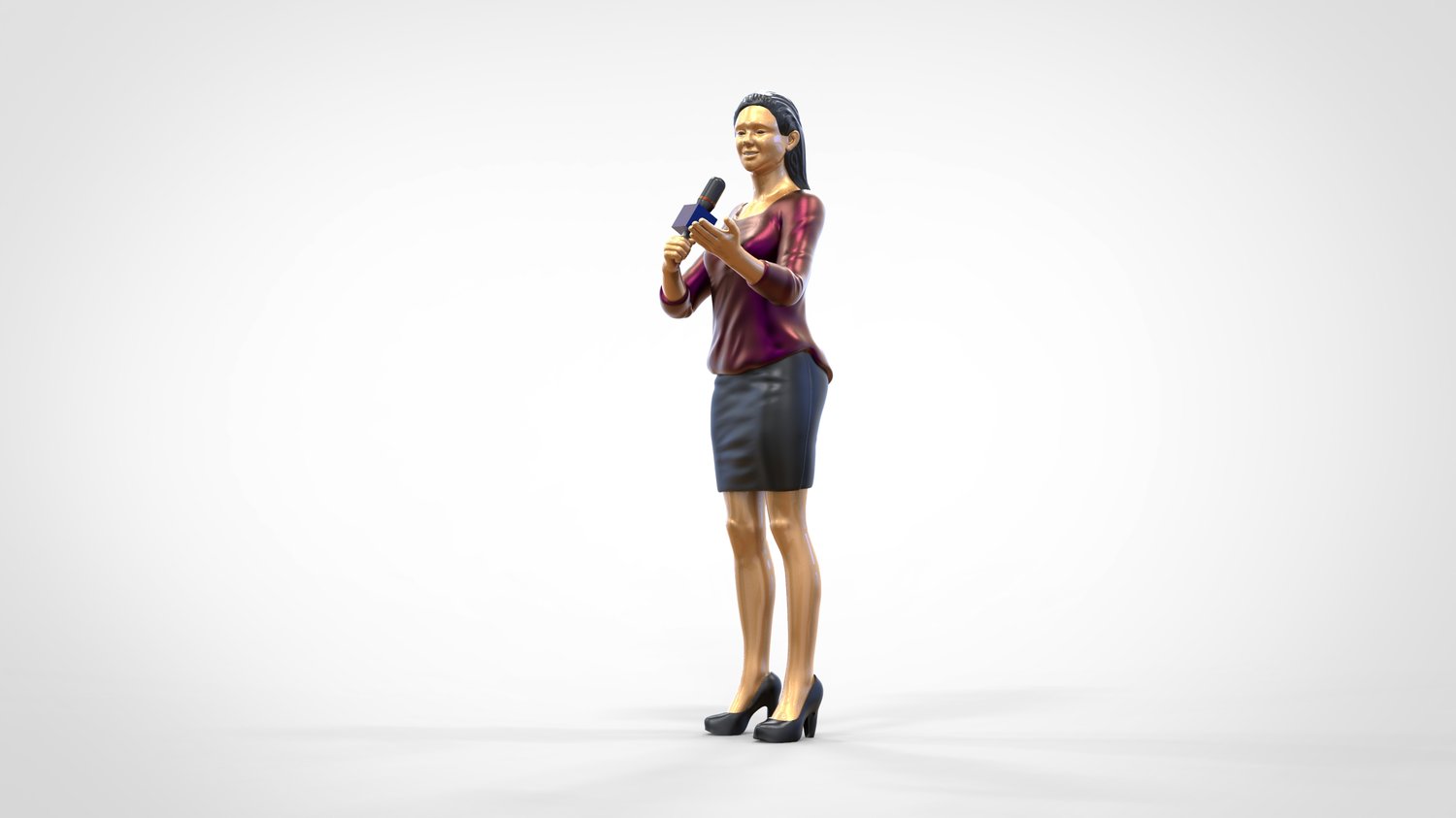 Photo du produit Diorama et modélisme Figurine miniature : Ensemble de reporters, 6 figurines