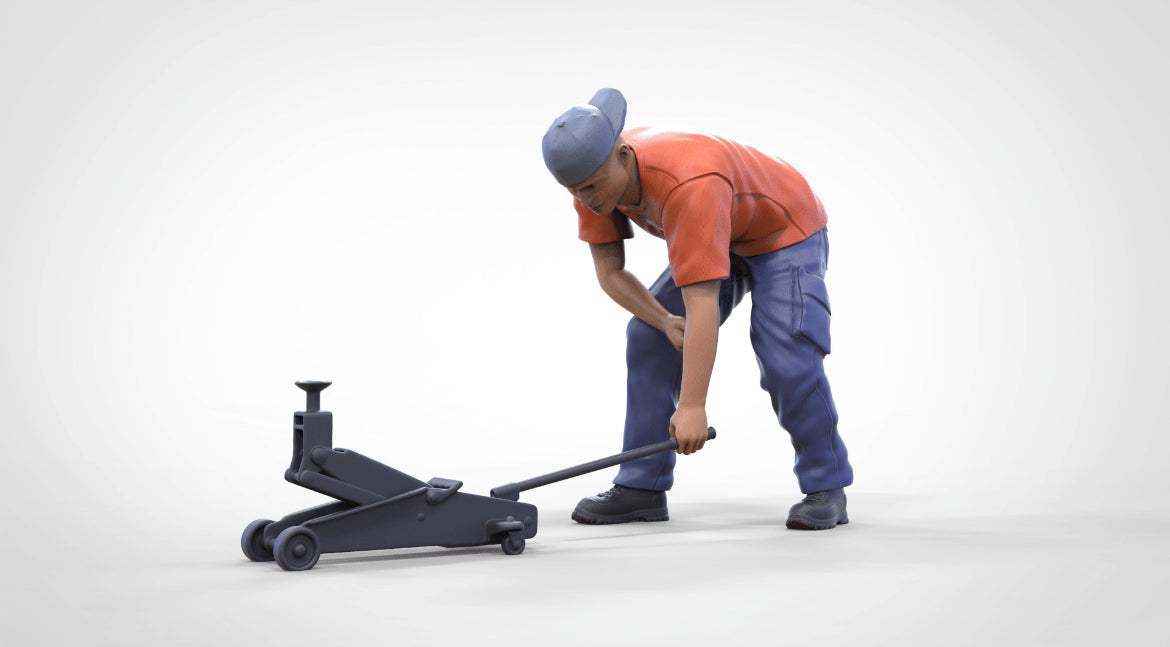 Photo du produit Diorama et modélisme Figurine miniature : Ensemble de mécaniciens, 6 figurines